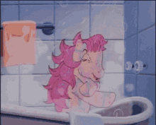 my little pony mlp shower bath clean