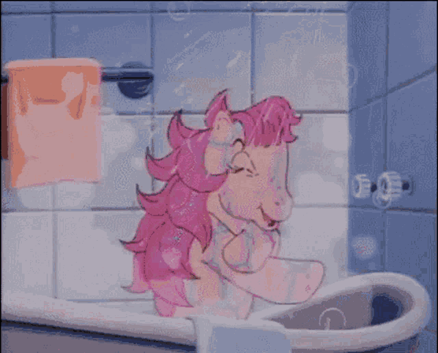 My little hot sale pony bathtub