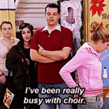 Choir Ive Been Really Busy With Choir GIF - Choir Ive Been Really Busy With Choir Mean Girls GIFs