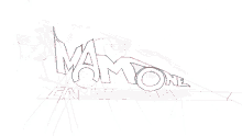 a drawing of a logo for mamone carrozzeria racing