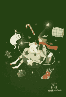 navidad fantasia magia regalo noche