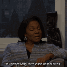 Is Kindness Only There In The Best Of Times Liz Lawrence GIF - Is Kindness Only There In The Best Of Times Liz Lawrence The Good Fight GIFs