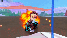 a screenshot of a video game shows a character with chinese writing on his chest