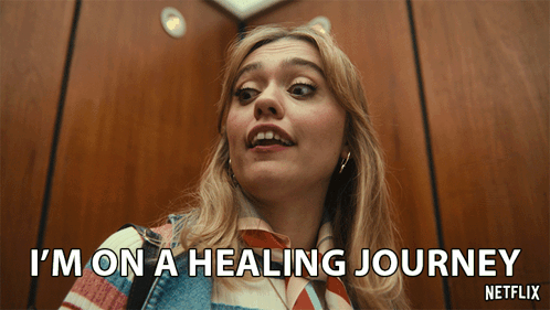 I'M On A Healing Journey Aimee Gibbs GIF - I'M On A Healing Journey Aimee Gibbs Sex Education GIFs