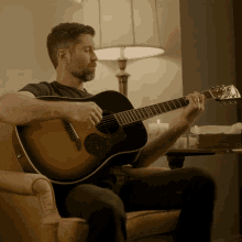 Playing Guitar Josh Turner GIF - Playing Guitar Josh Turner Your Man Song GIFs