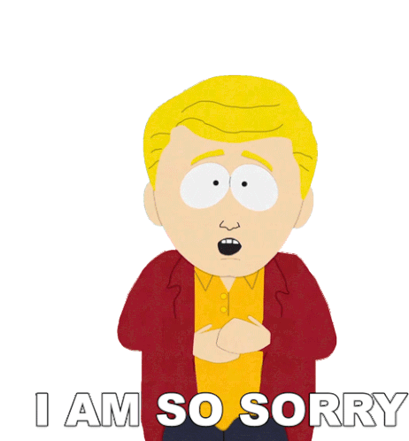I Am So Sorry Mr Harrison Sticker - I Am So Sorry Mr Harrison South Park Stickers