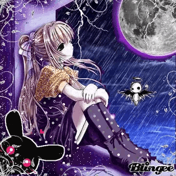 anime #japan #cute #purpleaesthetic #animegirl #webcore - Cartoon, HD Png  Download , Transparent Png Image - PNGitem