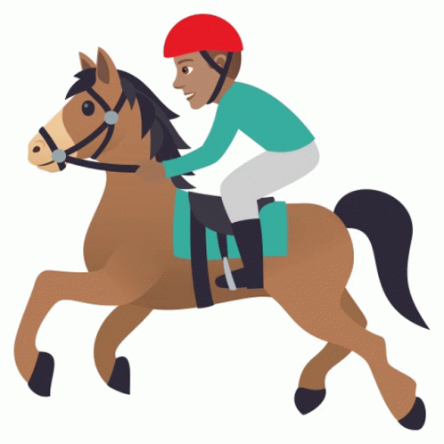 Horse Racing Joypixels Sticker - Horse Racing Joypixels Jockey ...