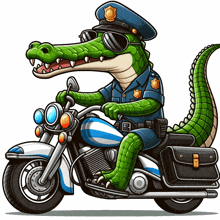 Crocodile Police Corrupt Police Pulis GIF