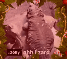 Lizard Christmas GIF - Lizard Christmas Jolly Ahh Lizard GIFs