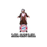 a logo for fc bayern munchen with a blue and white checkered pattern