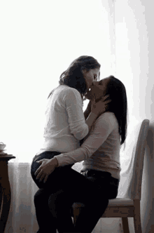 Katie Lesbian GIF - Katie Lesbian Kiss GIFs
