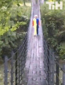Walking Bridge GIF - Walking Bridge Clown GIFs