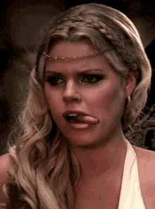 Sophie Monk The Legend Of Awesomest Maximus GIF - Sophie Monk The Legend Of Awesomest Maximus Tongue GIFs