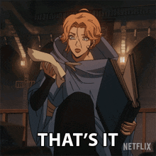 thats it sypha castlevania thats all thats the end of it