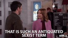 That Is Such An Antiquated Sexist Term Sexist GIF - That Is Such An Antiquated Sexist Term Sexist Discriminating GIFs