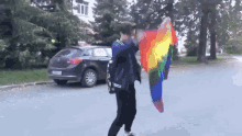 флаг лгбт радуга радость ура прайд GIF - Flag Lgbt Rainbow GIFs