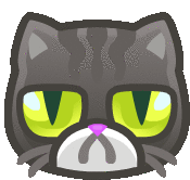 Cat Grumpy Sticker - Cat Grumpy Upset Stickers
