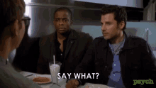 Say What What GIF - Say What What Shawn Spencer GIFs
