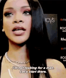 Rihanna Not Looking GIF - Rihanna Not Looking Man GIFs