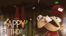 Diddy Kong Happy Birthday GIF - Diddy Kong Happy Birthday Donkey Kong GIFs