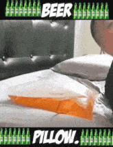 Beer Pillow Lol GIF - Beer Pillow Lol GIFs