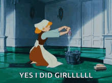 Cinderella Cleaning GIF - Cinderella Cleaning Yes GIFs