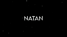 a glitch effect with the word nata on a black background