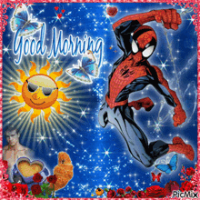 Spiderrman Spider Man GIF - Spiderrman Spider Man Good Morning GIFs