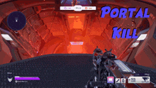 a video game that says portal kill on the bottom