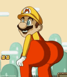 Ass Mario GIF - Ass Mario Mario Maker GIFs
