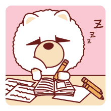 doze off reading homework cure adorable