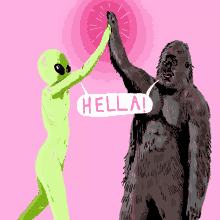 Hella Alien GIF - Hella Alien Bigfoot GIFs