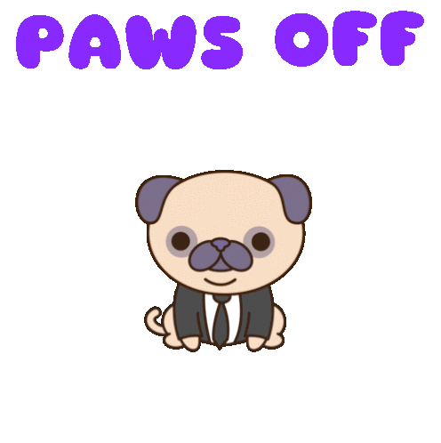 Paws Off Back Off Sticker - Paws Off Back Off Step Back Stickers
