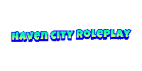 a logo for haven city roleplay is displayed on a white background