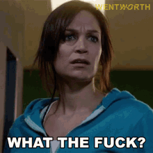 What The Fuck Franky Doyle GIF - What The Fuck Franky Doyle Wentworth GIFs
