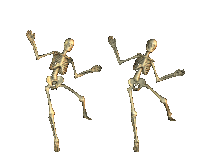 Skeletons Two Dancing Skeletons Sticker - Skeletons Two Dancing Skeletons Transparent Background Stickers