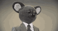 Koala Shrug GIF - Koala Shrug Mask GIFs