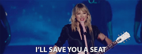 Ill Save You A Seat Taylor Swift GIF - Ill Save You A Seat Taylor Swift  City Of Lover - Discover & Share GIFs