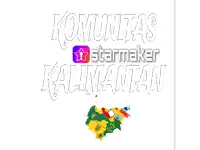 a logo for komunitas orang kalimantan with a skull and feathers