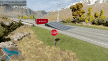 a stop sign on the side of the road