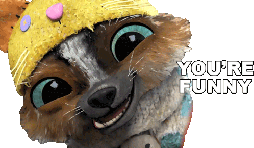 Youre Funny Perro Sticker - Youre Funny Perro Puss In Boots The Last Wish Stickers