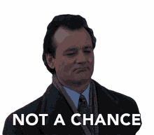 not a chance bill murray phil groundhog day no way