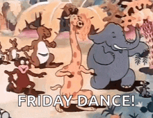 Dancing Animals Giraffe Dance GIF - Dancing Animals Giraffe Dance Elephant Dance GIFs
