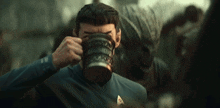 Drinking Spock GIF - Drinking Spock Star Trek Strange New Worlds GIFs