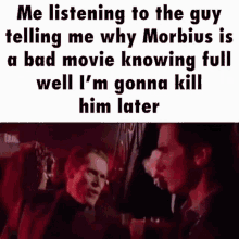 Morbius Morbin Time GIF - Morbius Morbin Time Patrick Bateman GIFs