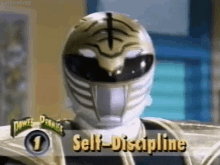 Self Discipline Power Rangers GIF - Self Discipline Power Rangers White Ranger GIFs