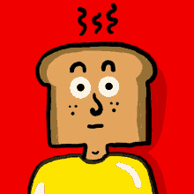 toast shocked dilating eyes steam