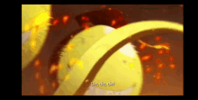 a close up of a yellow object with the words die , die , die !