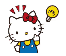 Hello Kitty Thinking GIF - Hello Kitty Thinking Idea GIFs